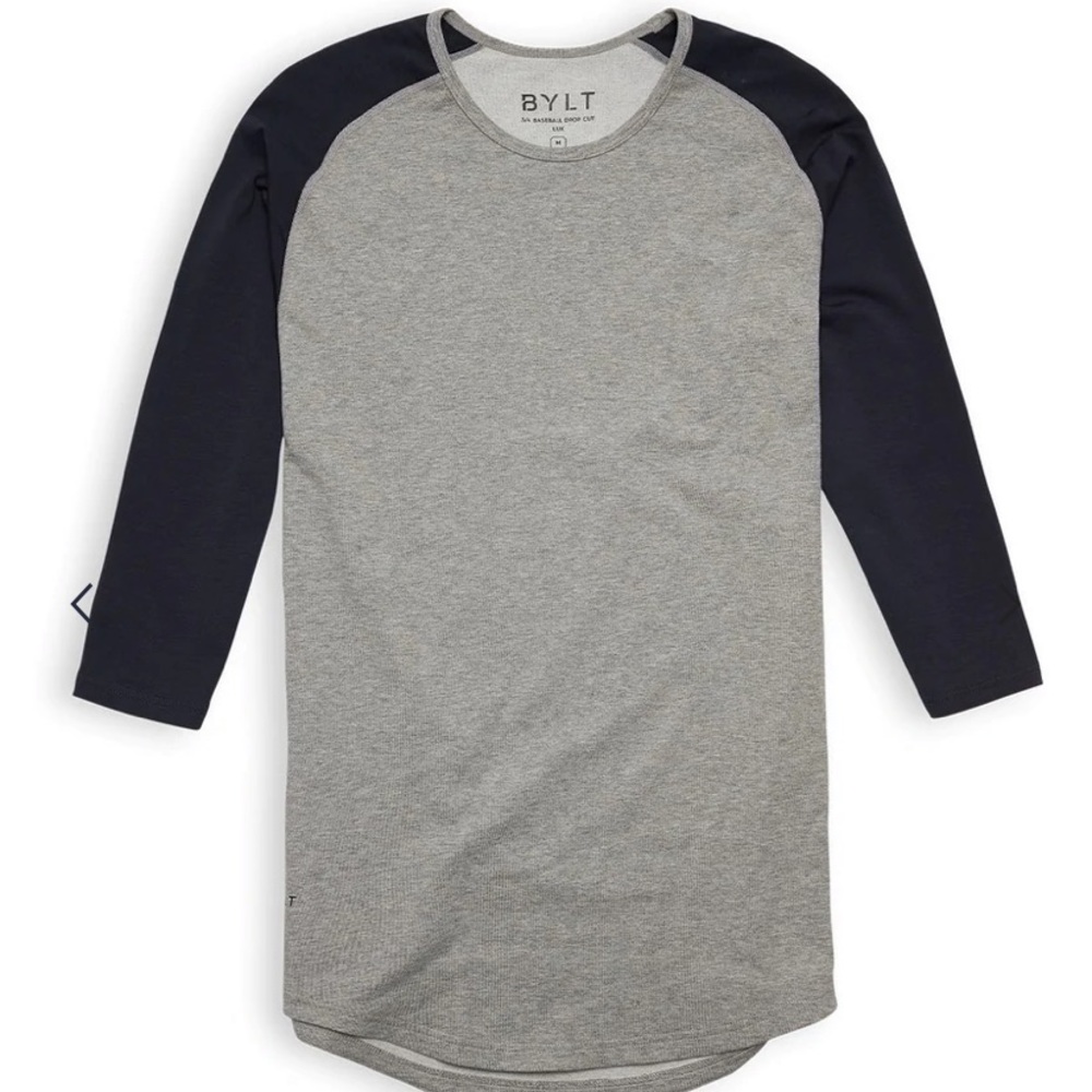 NWT BYLT 3/4 Baseball Cut Long Sleeve MENS Shirt